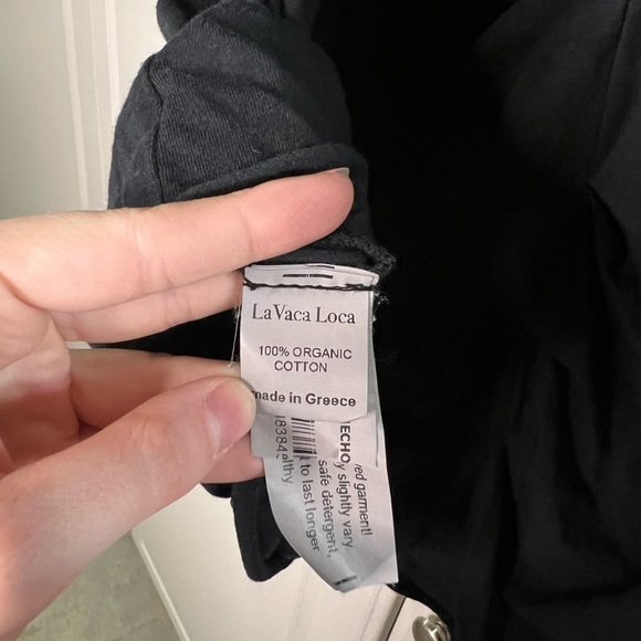 La Vaca Loca Asymmetric Ruched T shirt M/L - Picture 3 of 8